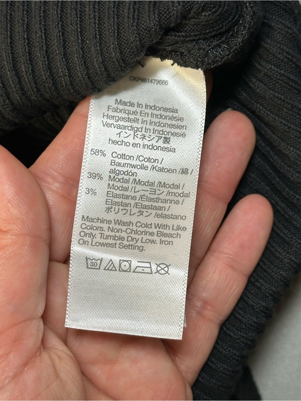 NWT Madewell Side-Slit Mockneck Tank, Ribbed, Black - Womens Small - Picture 9 of 10
